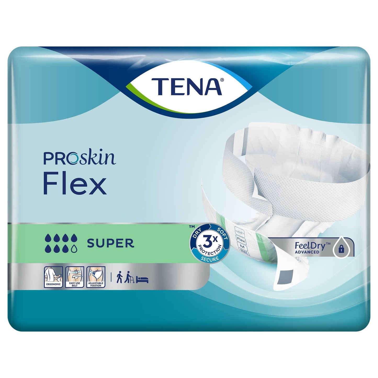 Tena® Flex™ Super Incontinence Belted Undergarment, Size 20, 30 ct