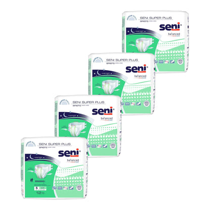 Seni® Super Plus Heavy to Severe Absorbency Incontinence Brief, Small, 12 ct