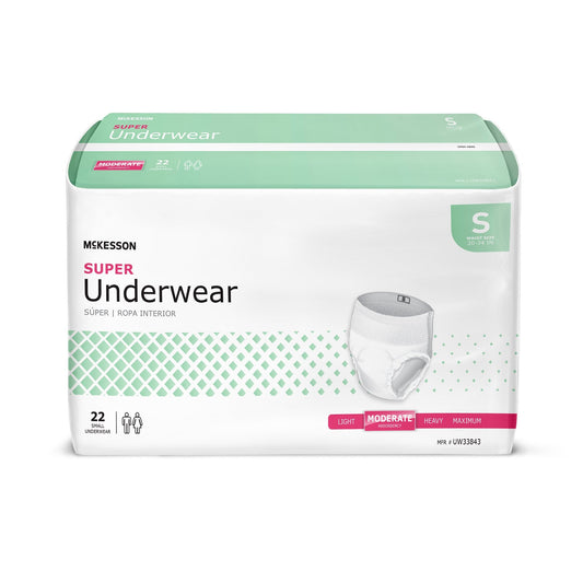 McKesson Super Underwear, Small, 22 ct