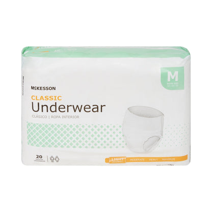 McKesson Classic Light Absorbent Underwear, Medium, 20 ct