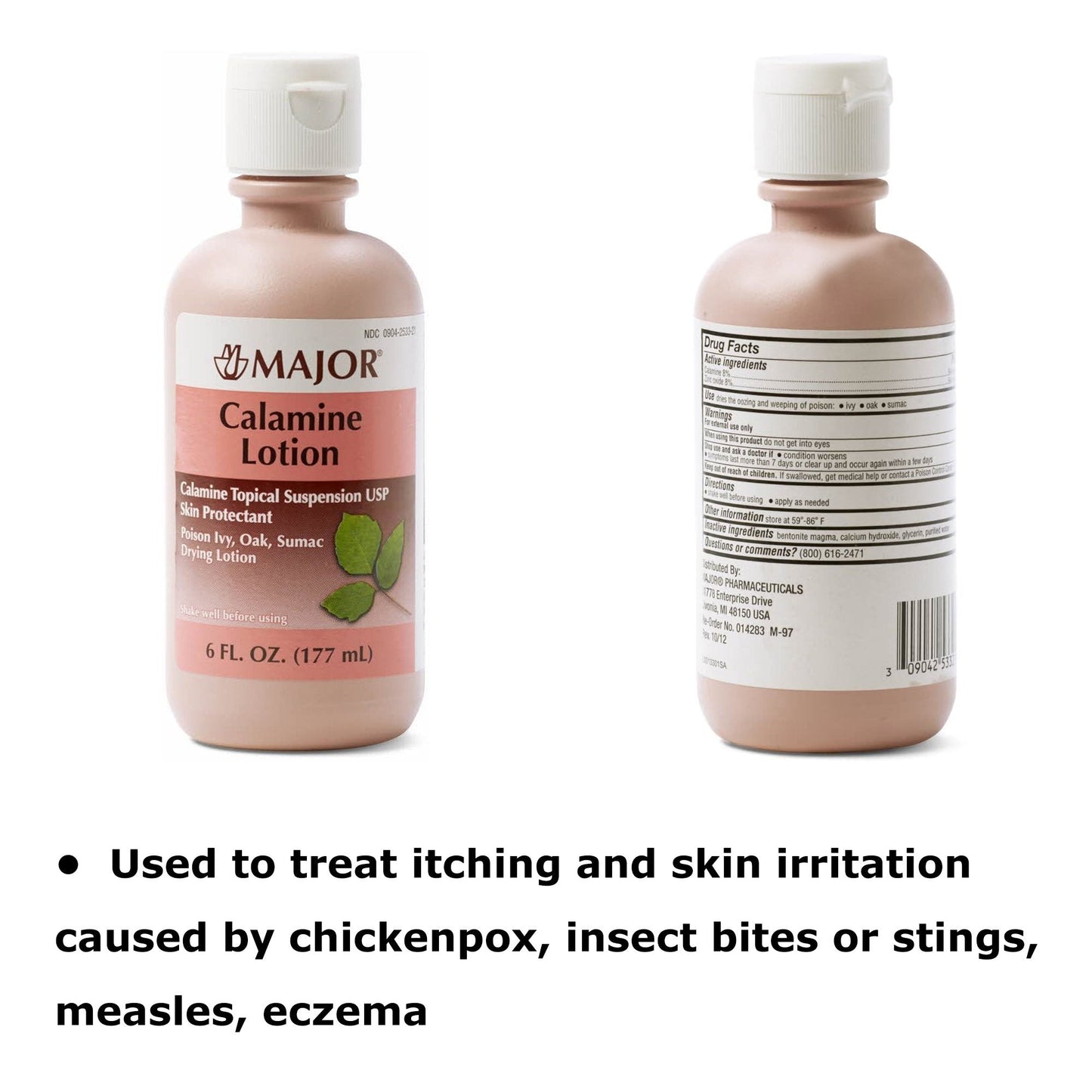 Major® Calamine Zinc Oxide Itch Relief Lotion, 6 fl. oz.