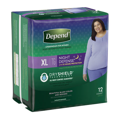 Depend® Night Defense® Maximum Absorbent Underwear, Extra Large, 12 ct