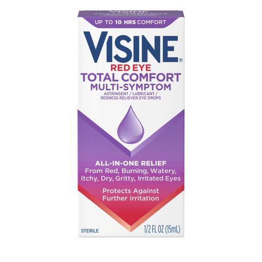 Visine Red Eye Multiple-Symptom Relief Eye Drops, 0.5 oz.