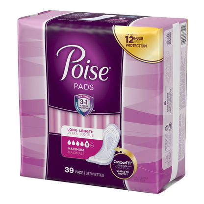 Poise® Maximum Bladder Control Pad, 14.6 Inch Length