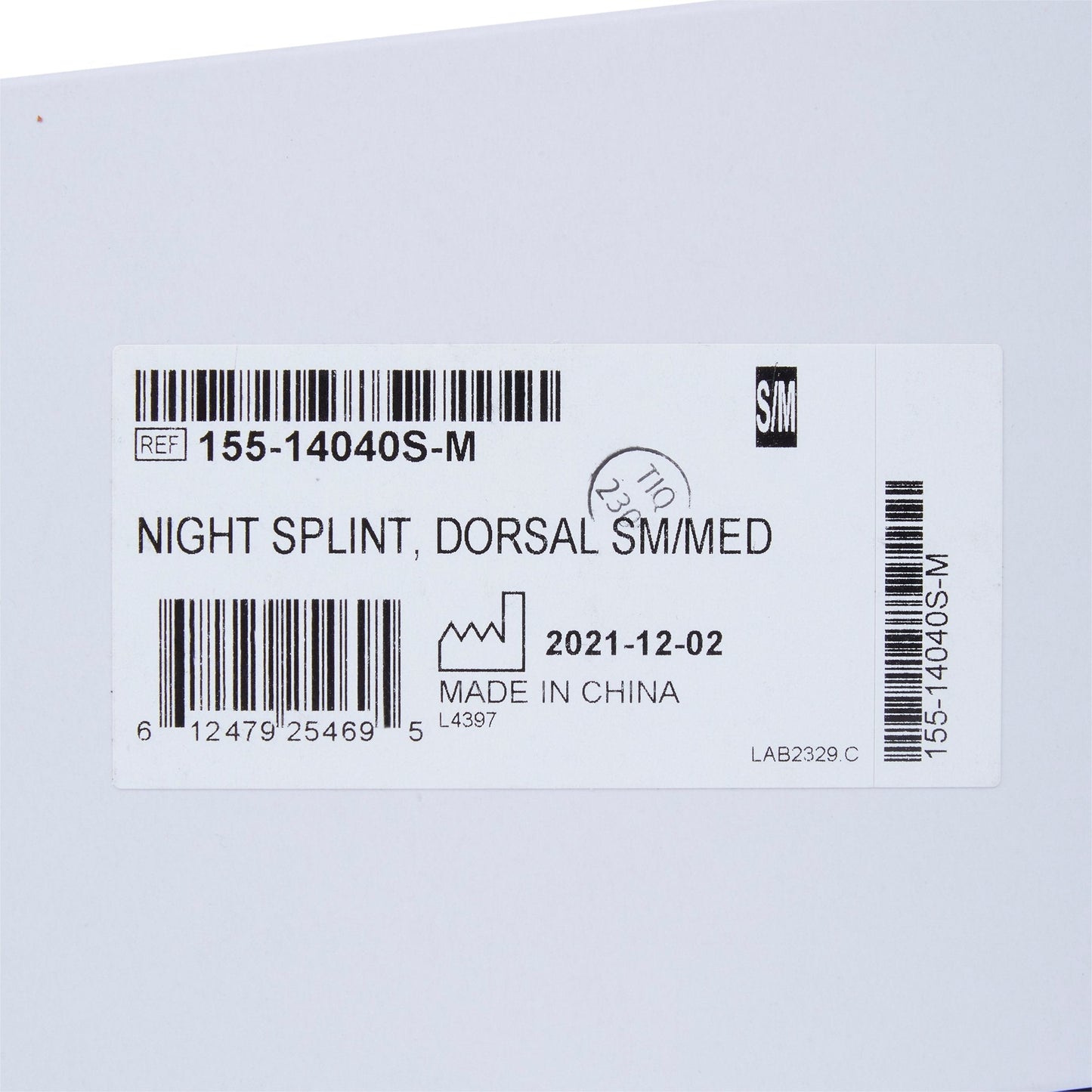 McKesson Low Profile Dorsal Night Splint, Small / Medium