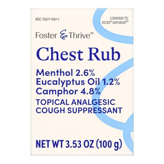 Foster & Thrive Medicated Chest Rub Ointment, 3.53 oz.