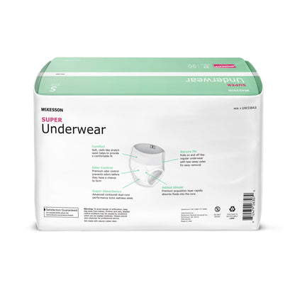 McKesson Super Underwear, Small, 22 ct