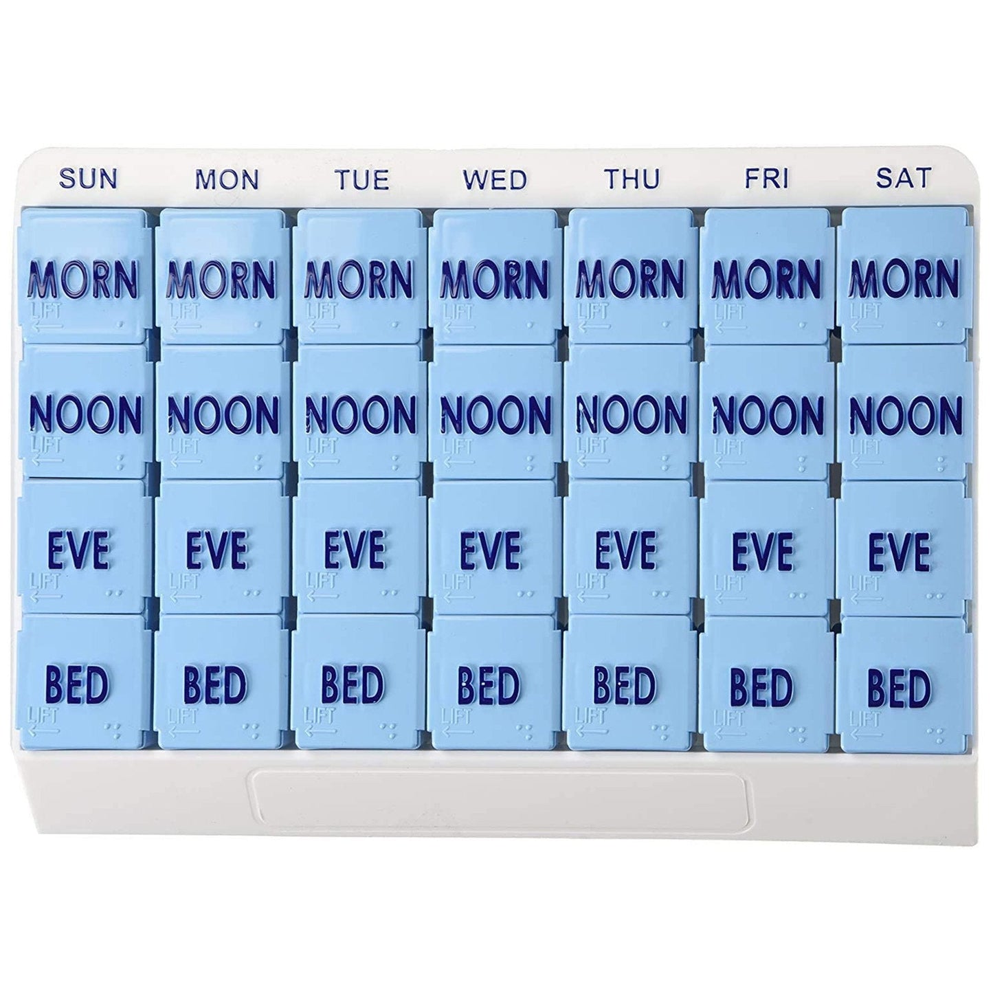 Apex Medi Tray Pill Organizer, Days of the Week / Morn, Noon, Eve, Bed