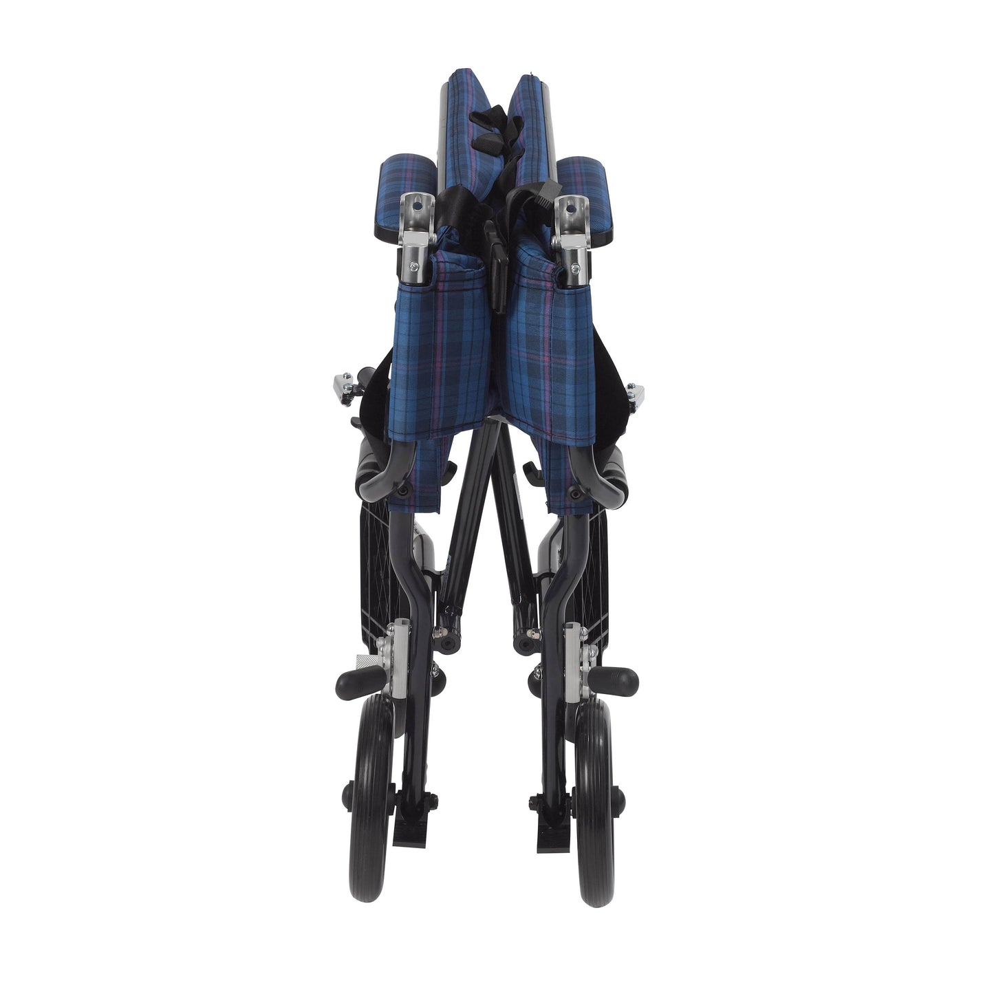 Drive™ Fly-Lite Ultra Lightweight Transport Wheelchair, Blue with Blue Finish