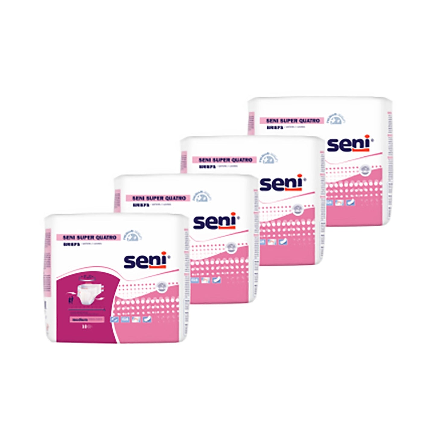 Seni® Super Quatro Severe Absorbency Incontinence Brief, Medium