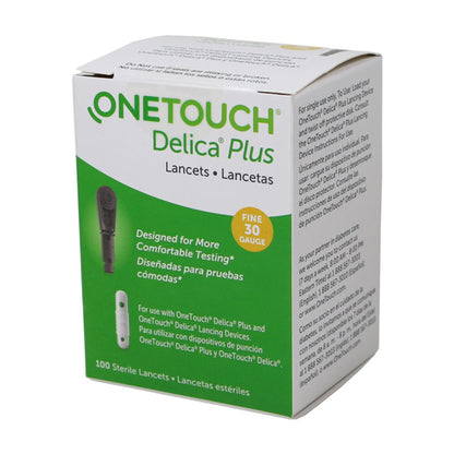 OneTouch Delica Plus Lancets for Diabetes Testing, 100 ct