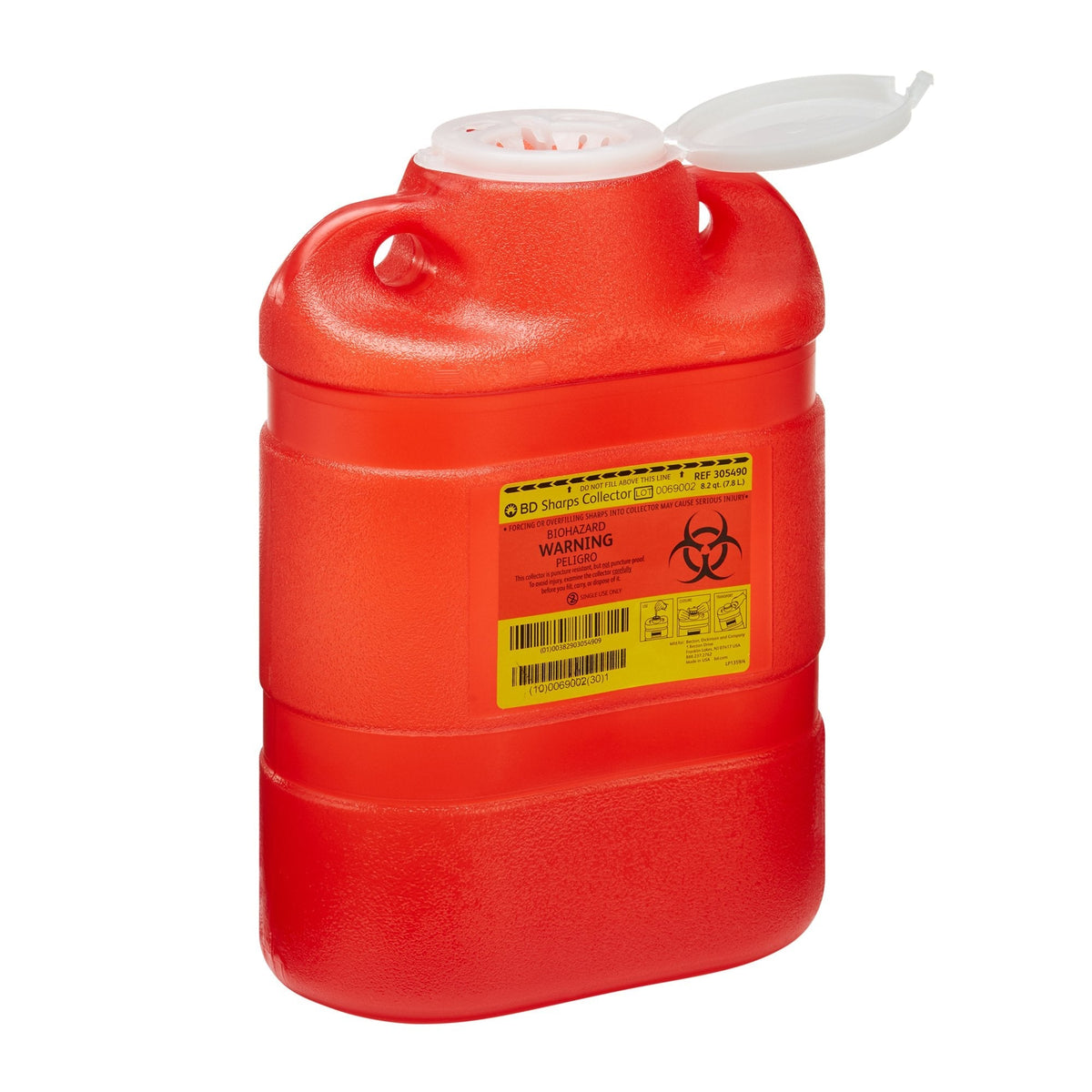 Container Fsa FSA-Approved BD Sharps Container, 8.2 Quart, 13-2/5 x 9-2/5 x 5-3/10 ...