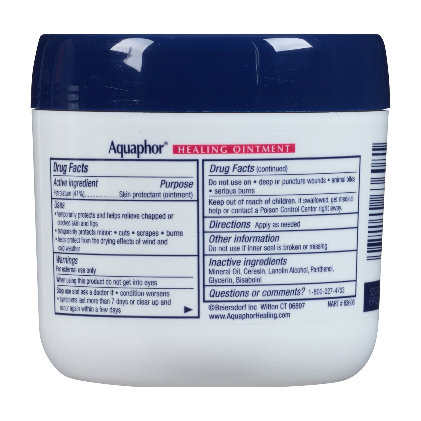 Aquaphor® Advanced Therapy Healing Moisturizer Ointment, 14 oz. Jar