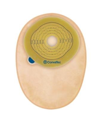 Esteem® + One-Piece Closed End Opaque Filtered Ostomy Pouch, 8 Inch Length, 13/16 to 2.75 Inch Stoma, 30 ct