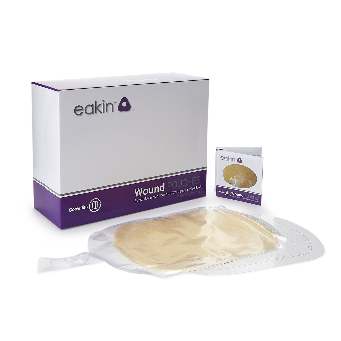 Eakin® Fistula and Wound Drainage Pouch, 6-3/10 x 9-7/10 Inch, 5 ct