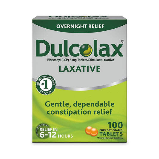 Dulcolax® Laxative Tablets for Overnight Relief, 100 ct