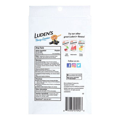 Luden's Honey Licorice Throat Drops, 30 ct.