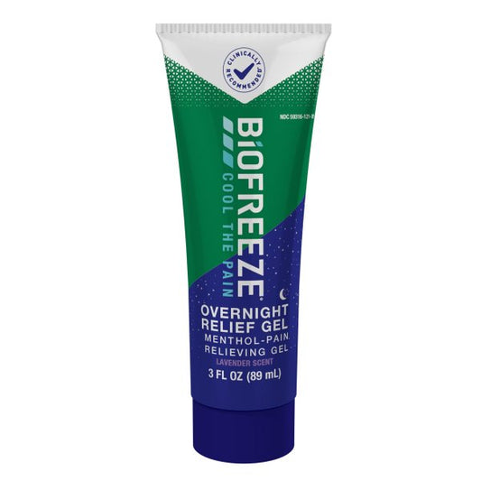 Biofreeze Overnight Pain Relief Menthol Gel, Lavender, 3 oz.