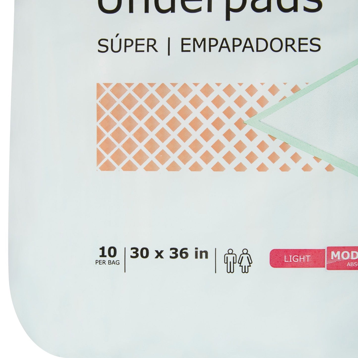 McKesson Super Moderate Absorbency Underpad, 30 x 36 Inch, 10 ct