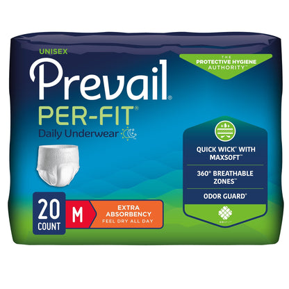 Prevail® Per-Fit® Extra Absorbent Underwear, Medium, 20 ct