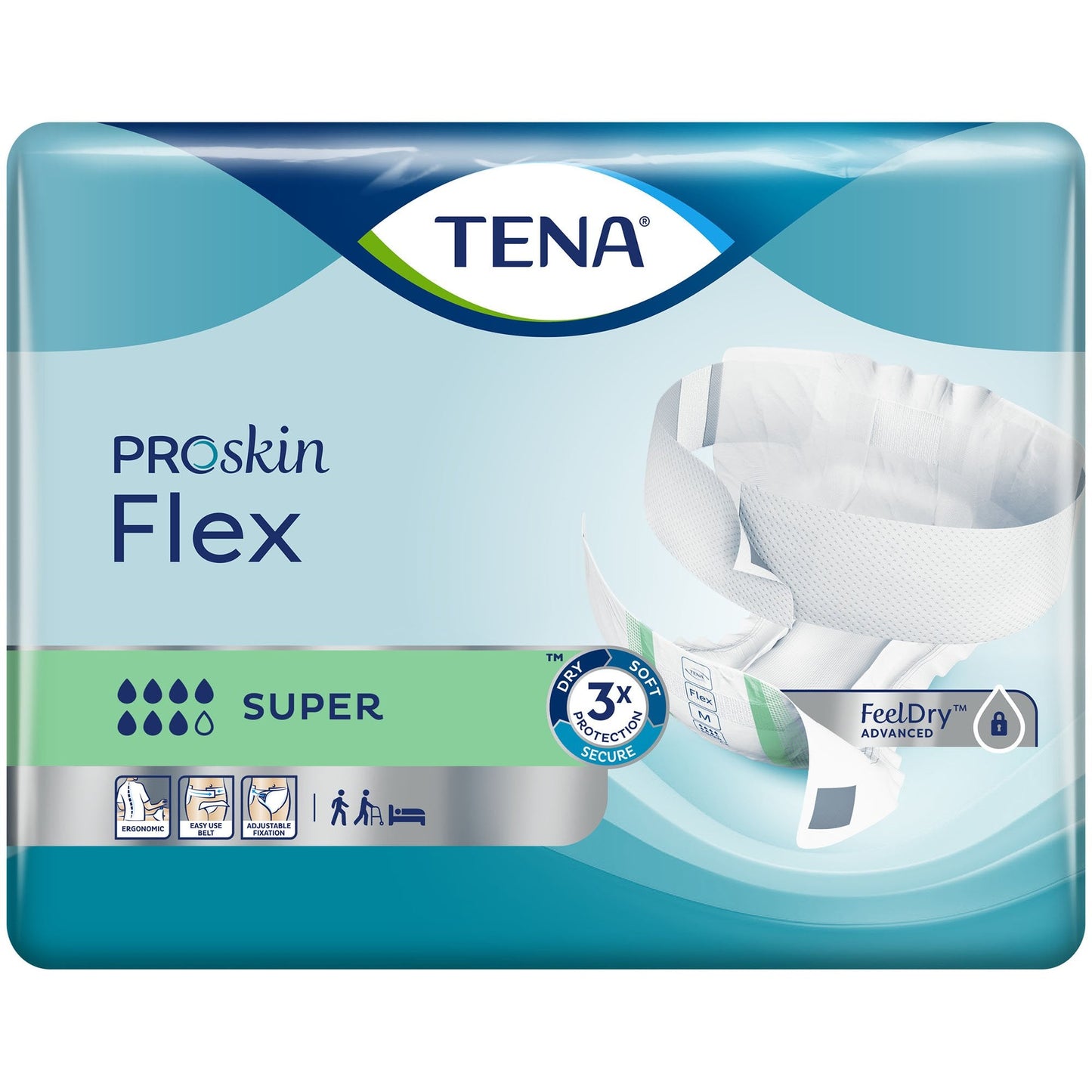 Tena® Flex™ Super Incontinence Belted Undergarment, Size 8, 30 ct