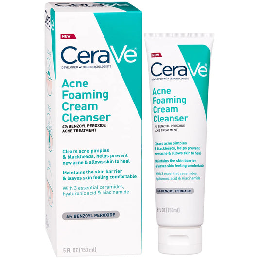 CeraVe Acne Foaming Cream Cleanser, 5 fl. oz.
