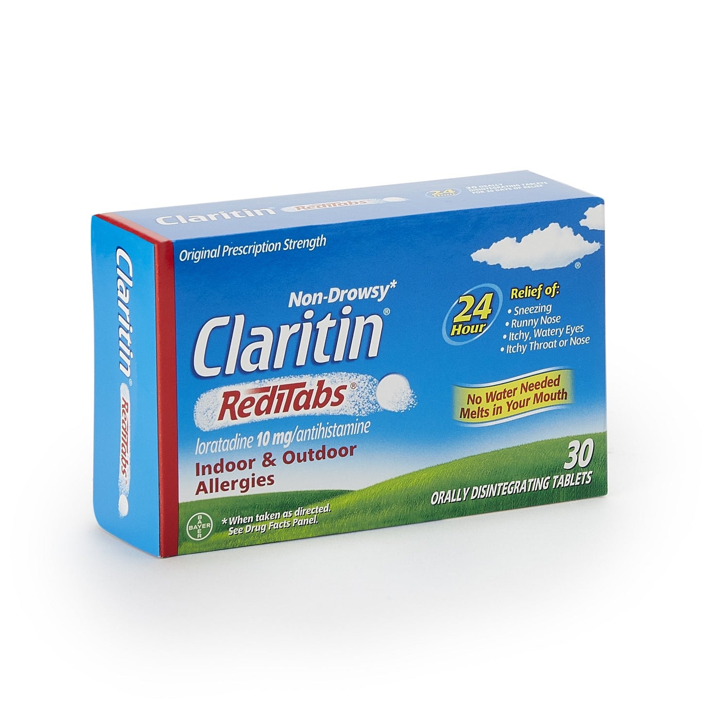 Claritin 24 HR Allergy Relief RediTabs, Loratadine, 10 mg.