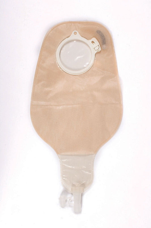 Assura® Magnum Two-Piece Drainable Transparent Ostomy Pouch, 12.5 Inch Length, 3/8 to 1-3/8 Inch Stoma, 10 ct