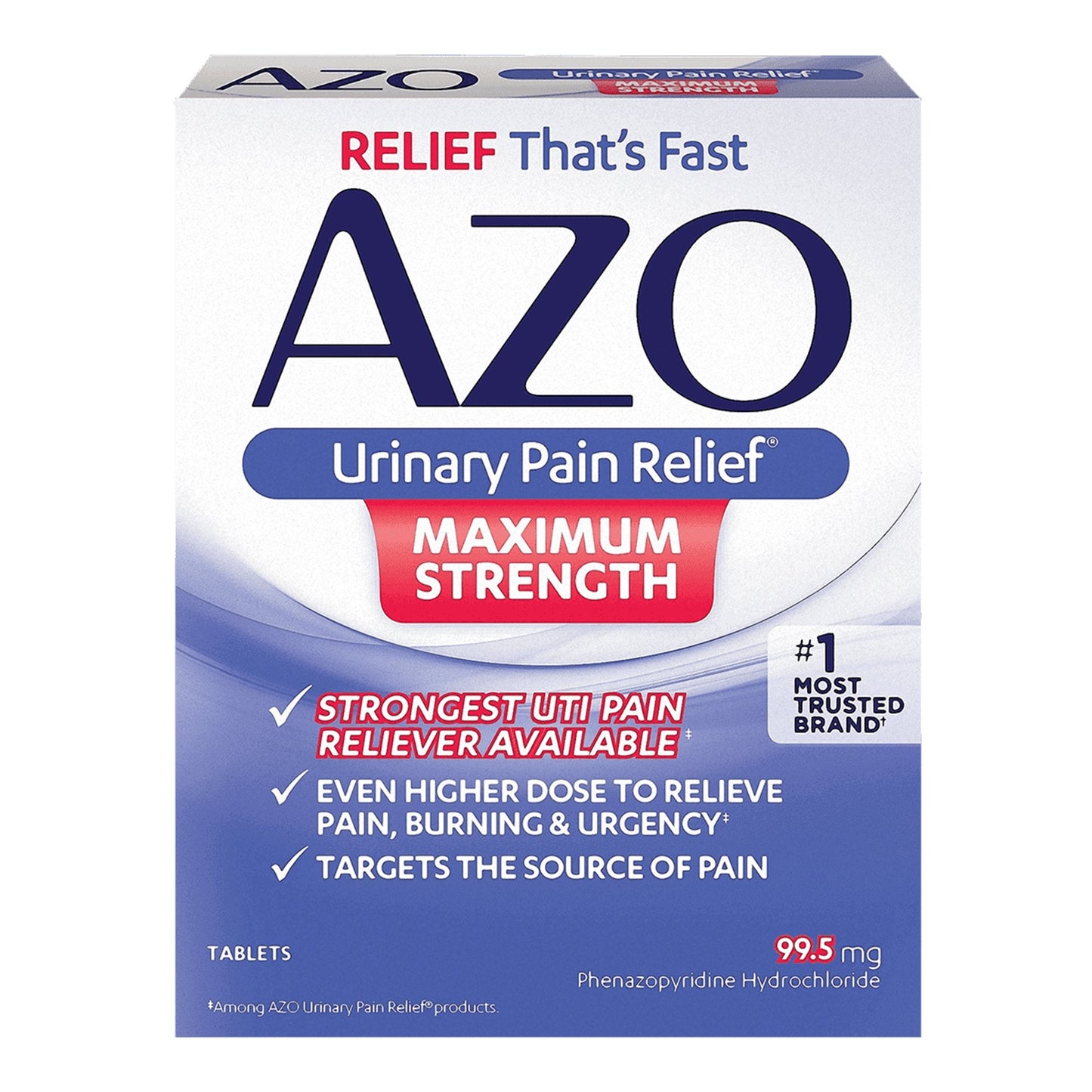 AZO® Maximum Strength Phenazopyridine Urinary Pain Relief, 12 tablets