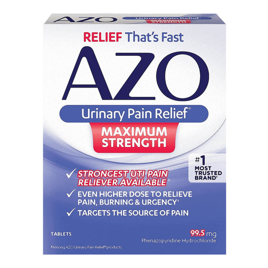 AZO® Maximum Strength Phenazopyridine Urinary Pain Relief, 12 tablets