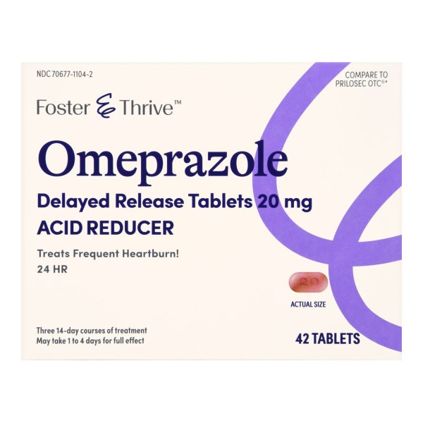 Foster & Thrive Delayed Release Omeprazole Tablets, 42 ct.