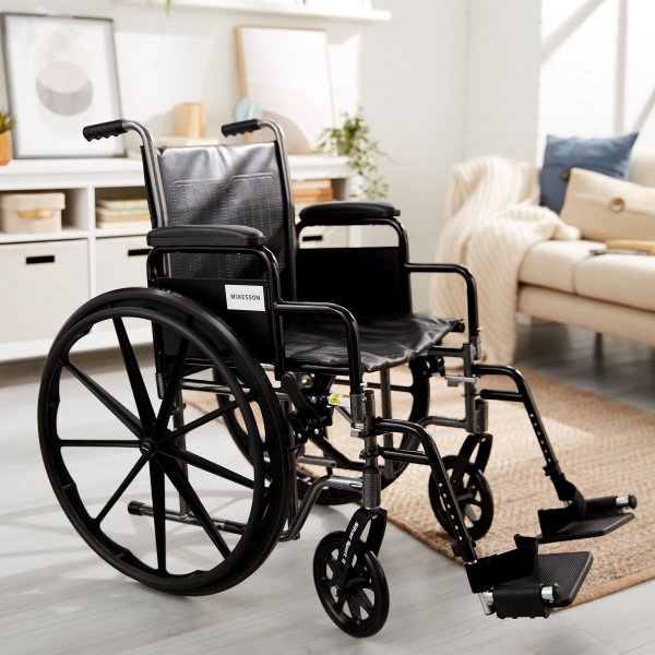 McKesson Wheelchair, 18 Inch Seat Width