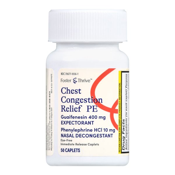 Foster & Thrive Chest Congestion PE Relief, 50 ct.