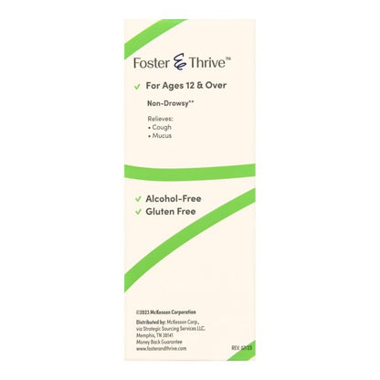 Foster & Thrive Adult Tussin DM, Raspberry, 4 oz.