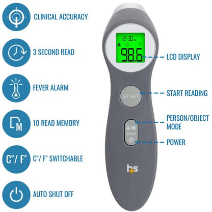 HealthSmart® Digital Touchless Infrared Thermometer