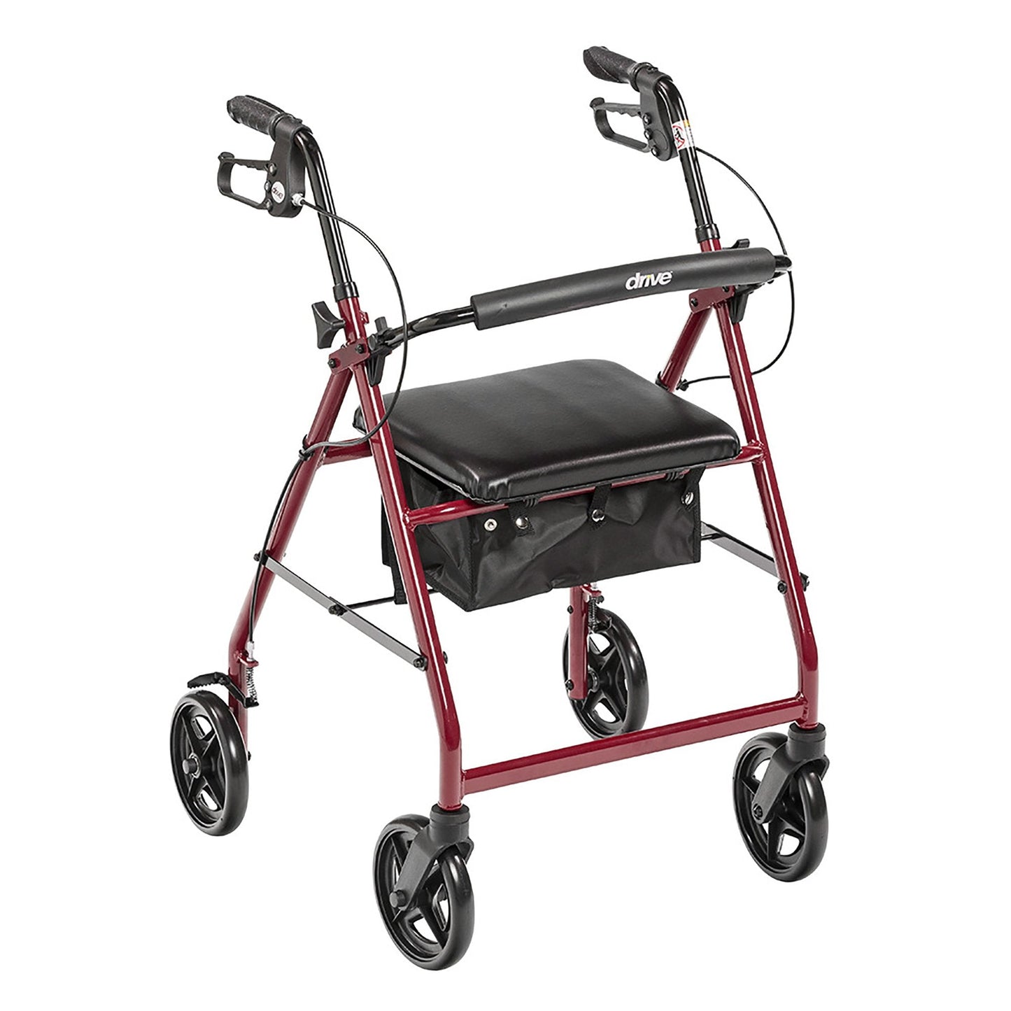 Drive™ 4 Wheel Rollator, Red