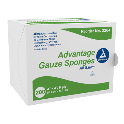 Advantage NonSterile Gauze Sponge, 4 x 4 Inch