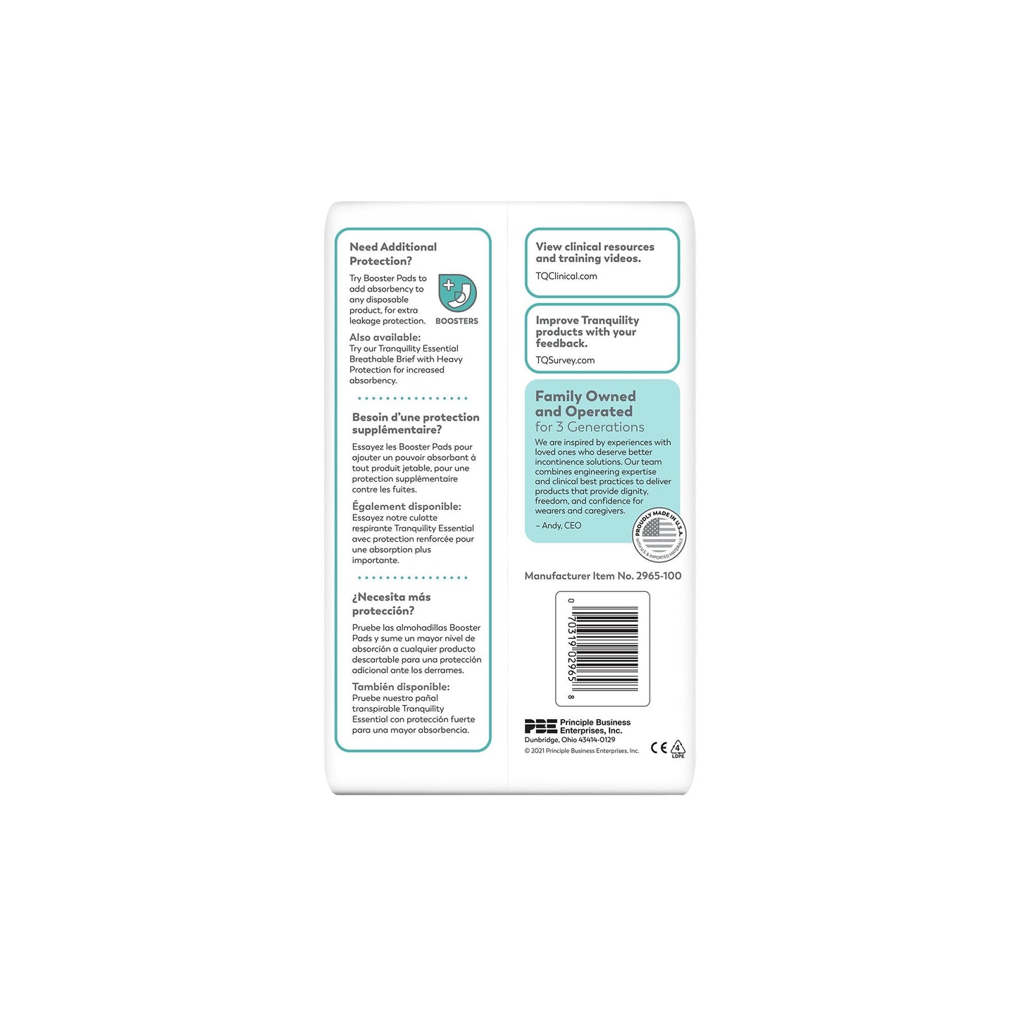 ComfortCare™ Incontinence Brief, Medium, 25 ct