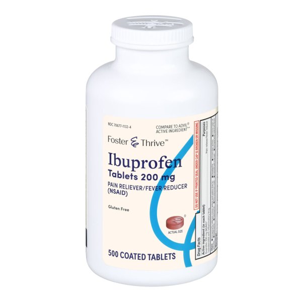 Foster & Thrive Ibuprofen 200 mg Tablets, 500 ct.
