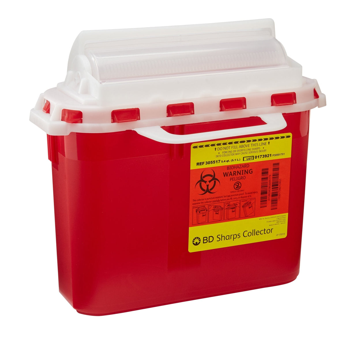 Container Fsa FSA-approved BD Sharps Container, 5.4 Quart, 12 x 12 x 4-4/5 Inch – buyFSA