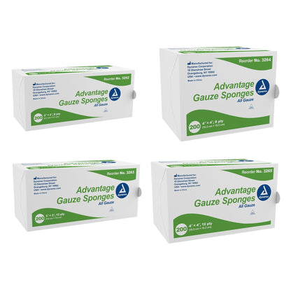 Advantage NonSterile Gauze Sponge, 2 x 2 Inch