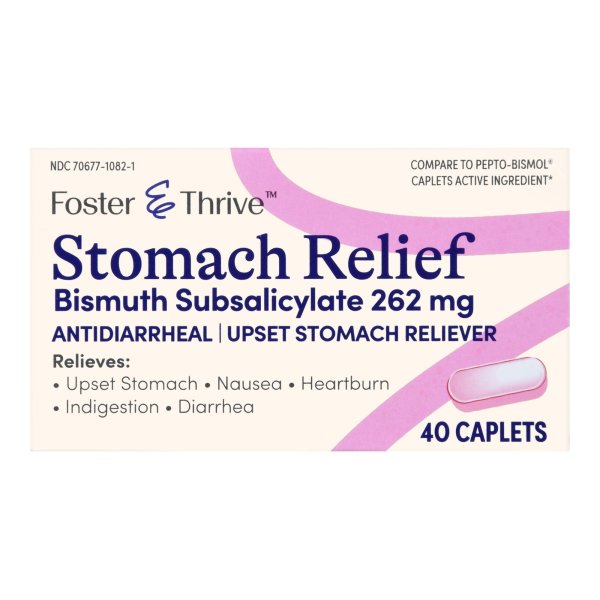 Foster & Thrive Upset Stomach Relief Caplets, 40 ct.