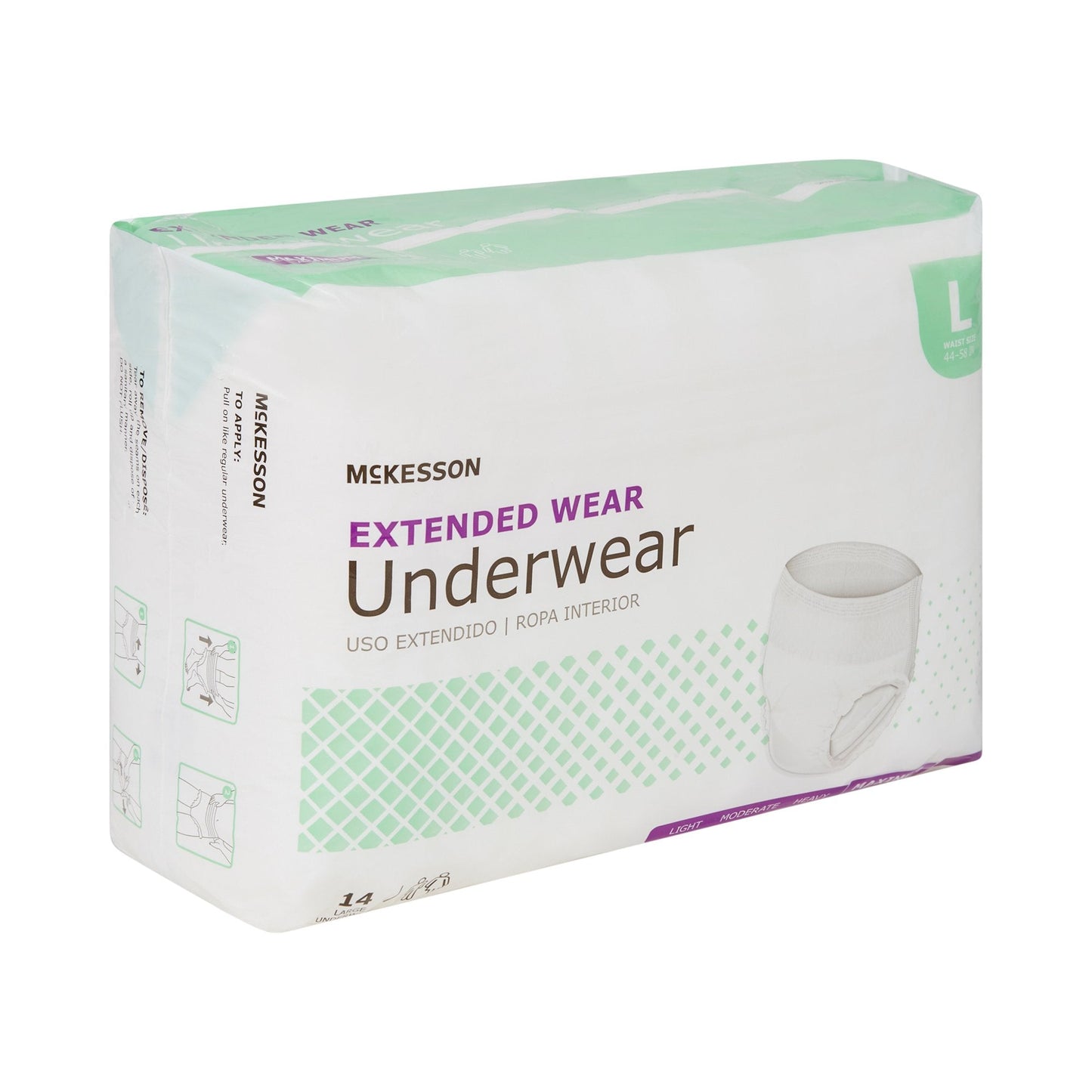 McKesson Extended Wear Maximum Absorbent Underwear, Large, 56 ct