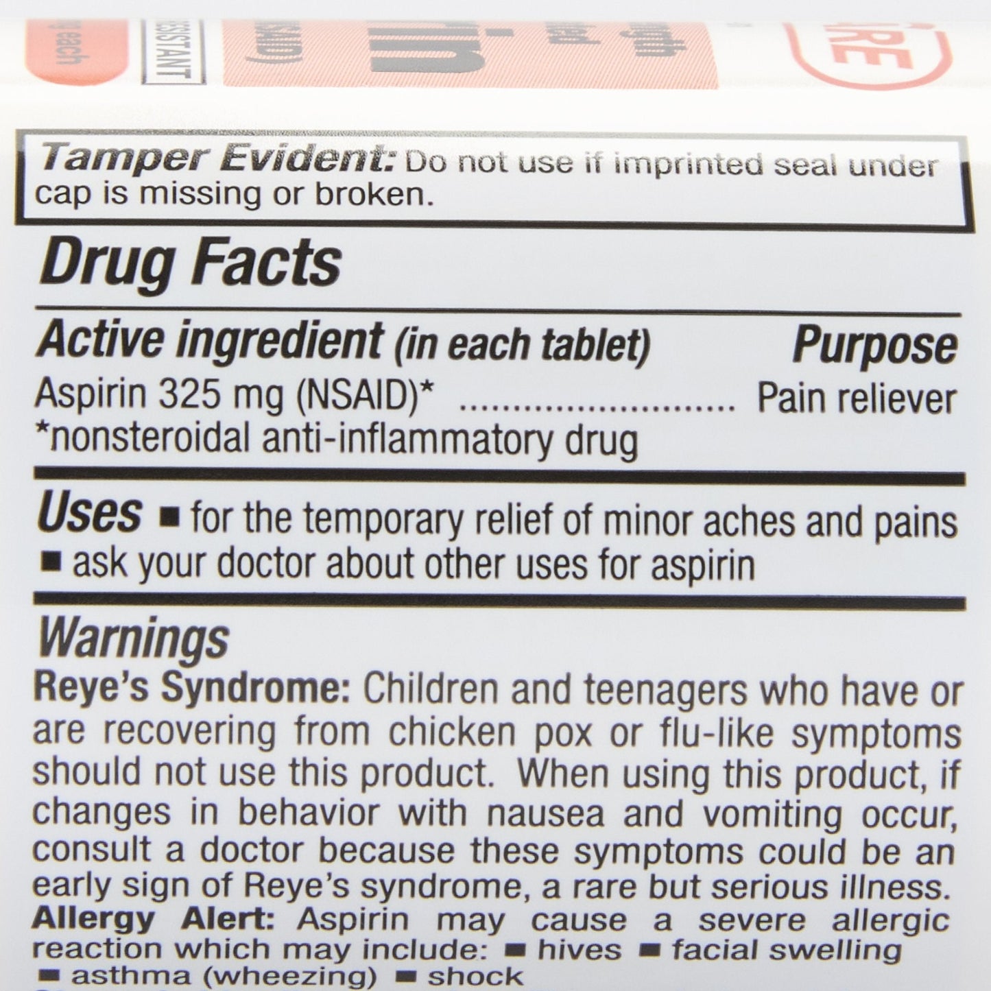 Geri-Care® Aspirin Pain Relief, 325 mg, 100 ct