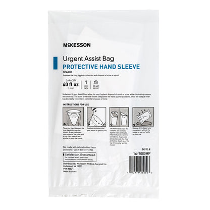 Bag, Vomit W/Hnd Protector Whtopaque 40Oz (12Ea/Bg 20Bg/Cs), 12 ct