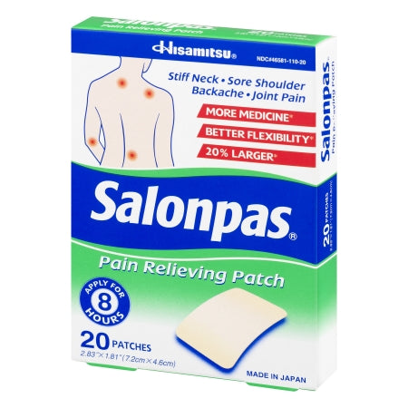 Salonpas© Topical Pain Relief Patches, 20 ct.