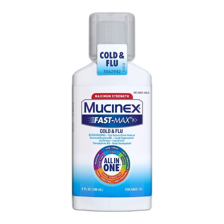 Mucinex Fast-Max Cold & Flu Cold and Cough Relief, 6 oz.