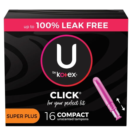 U by Kotex Click Compact Super Plus Tampons, 16 ct.