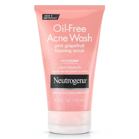 Neutrogena Oil-Free Acne Wash, Foaming Scrub, 4.2 fl. oz.