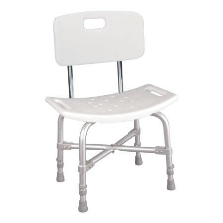McKesson Bath Bench Without Arms Aluminum Frame With Backrest